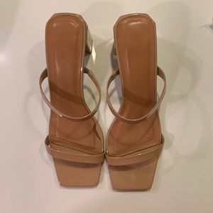 Excellent condition BY FAR nude sandals